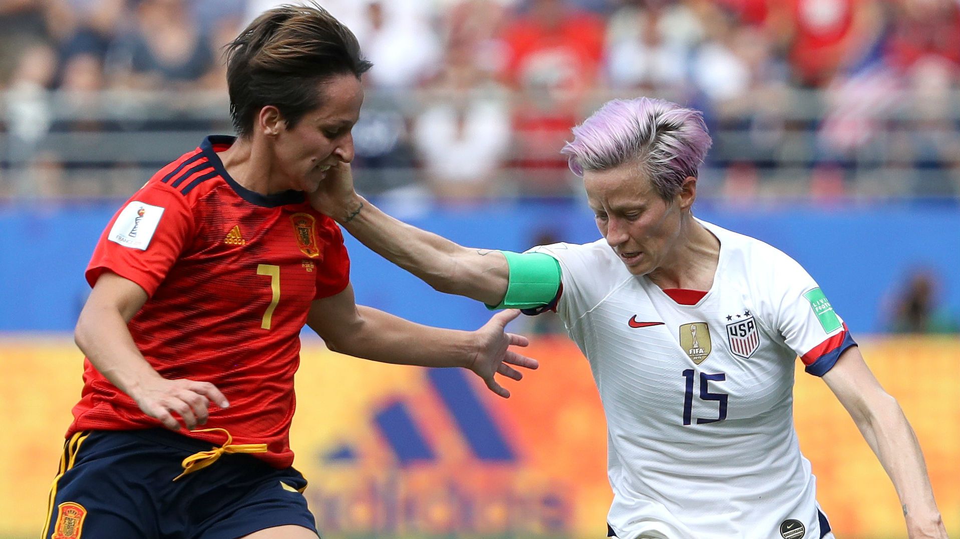 Marta Corredera Spain Megan Rapinoe USWNT