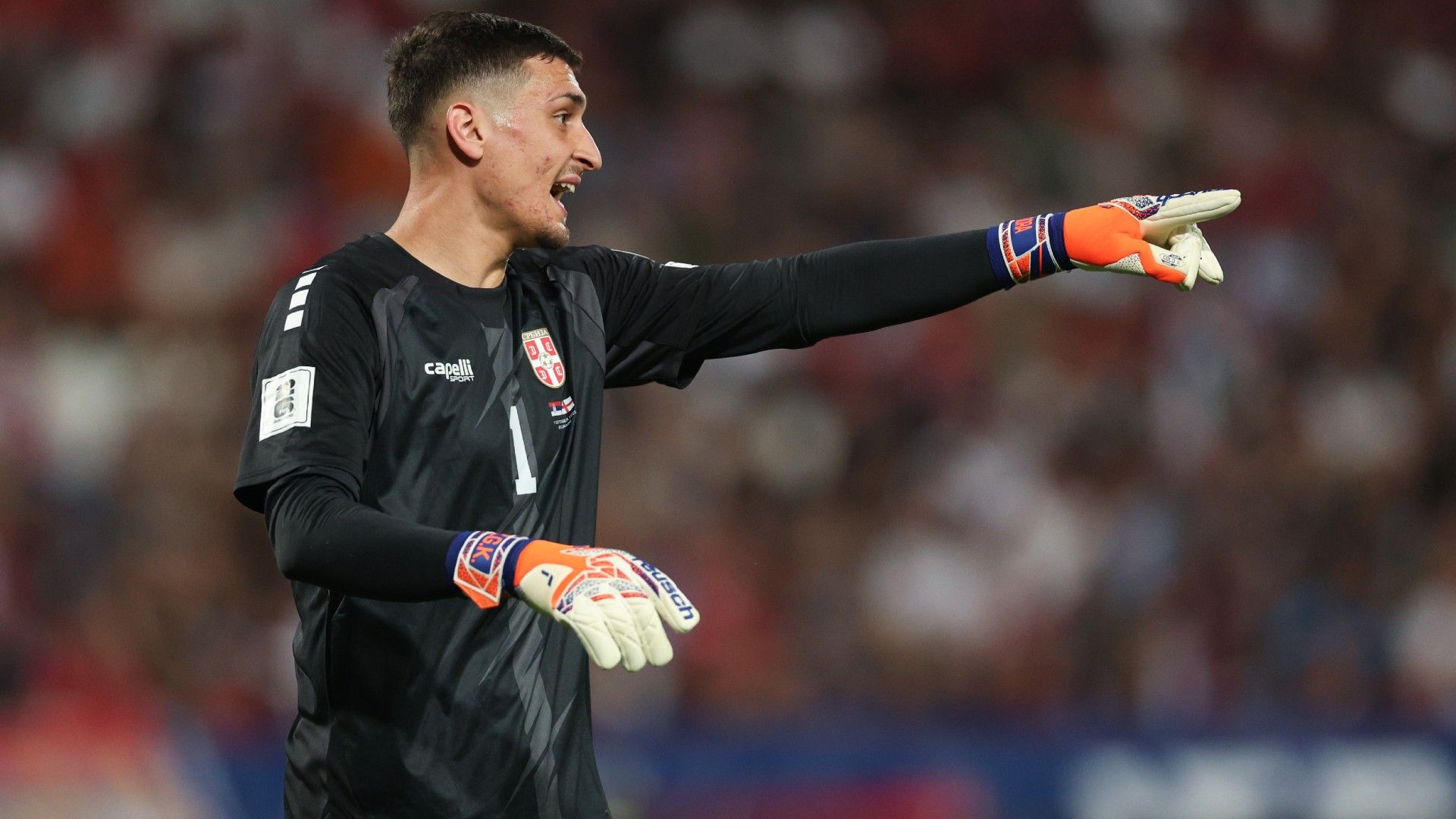 Djordje Petrovic of Serbia gestures