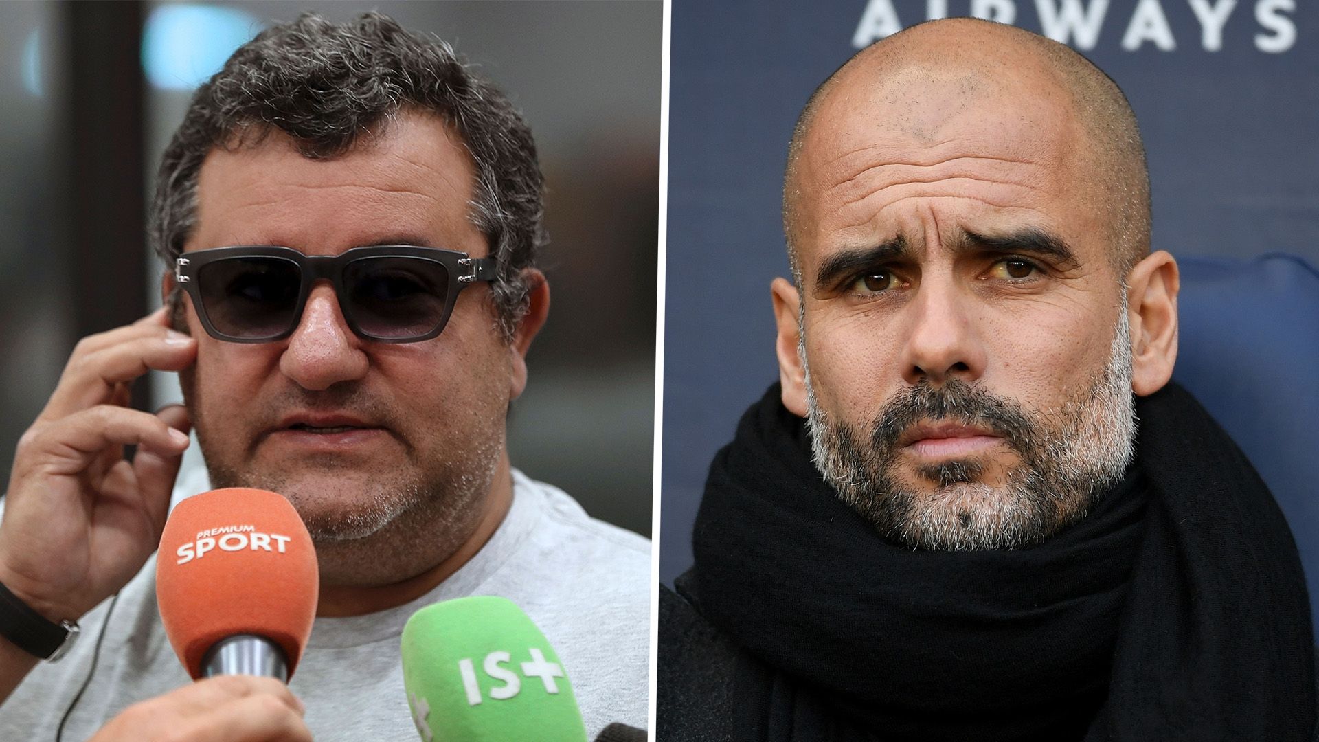 Mino Raiola Pep Guardiola