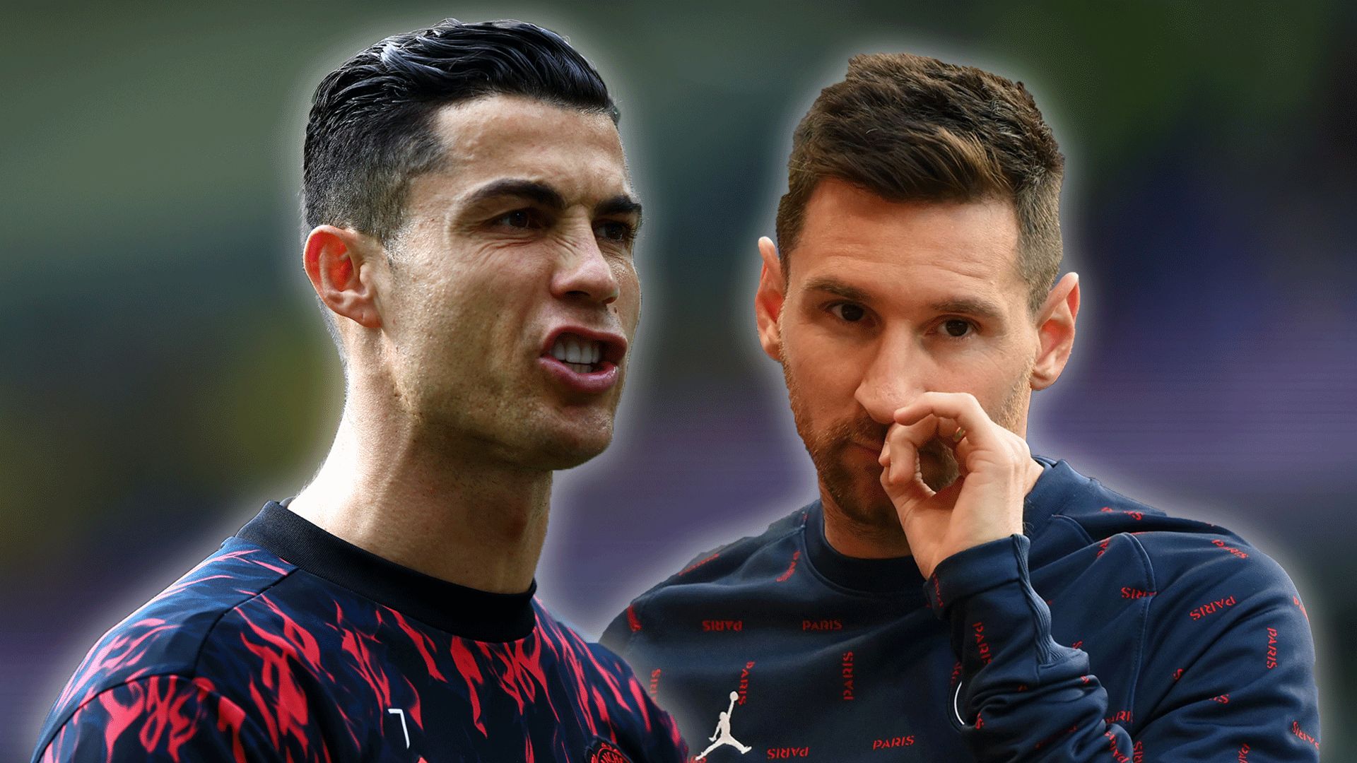 Cristiano Ronaldo Lionel Messi GFX