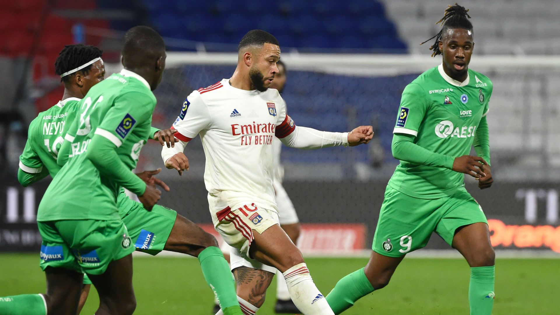 Memphis Depay Lyon Saint-Etienne Ligue 1 08112020