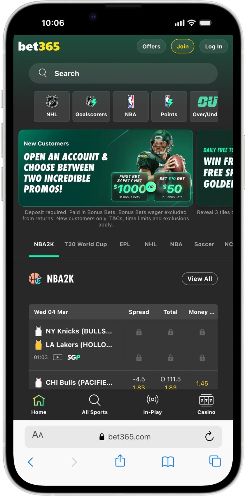 bet365 mobile site roc