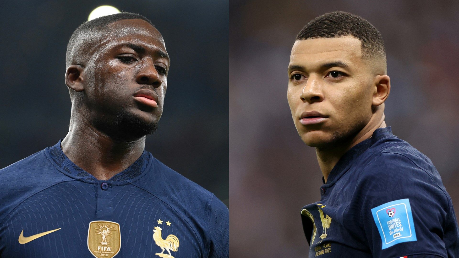 Ibrahima Konate Kylian Mbappe France split