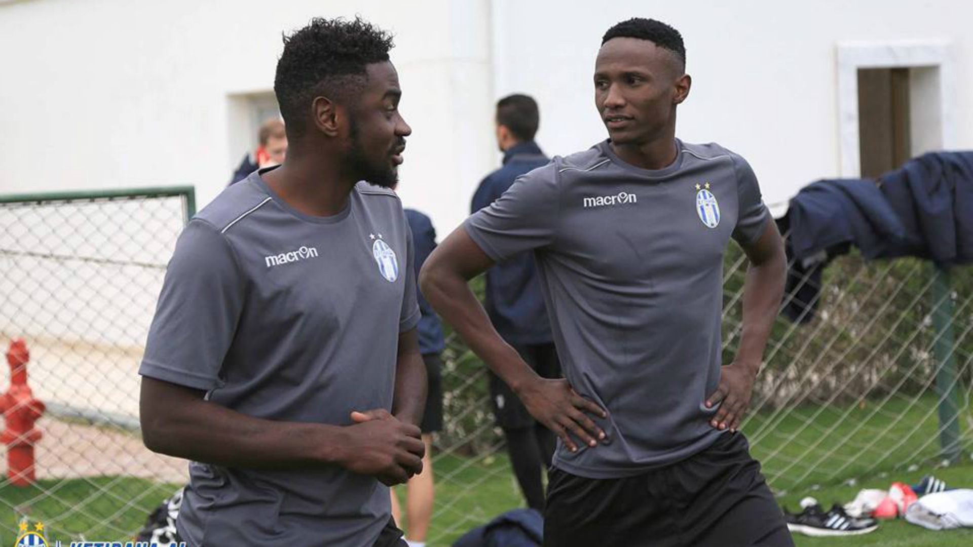 Kenneth Muguna and Musa Mohammed of Gor Mahia