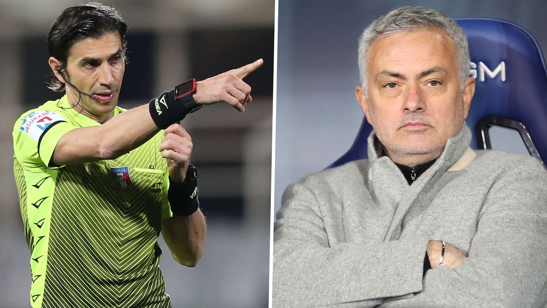 Gianpaolo Calvarese Jose Mourinho GFX