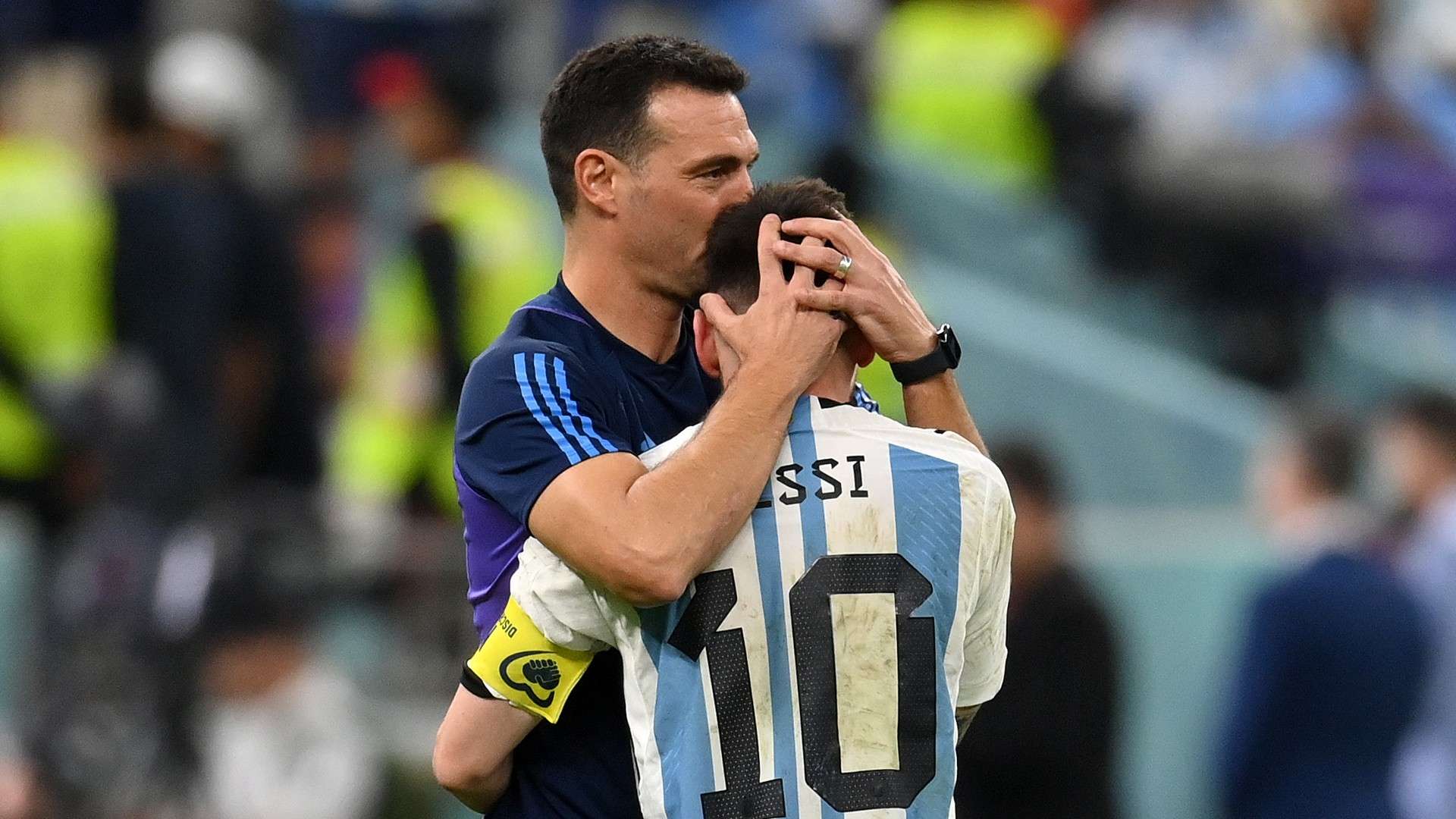 Scaloni Messi Argentina 2022