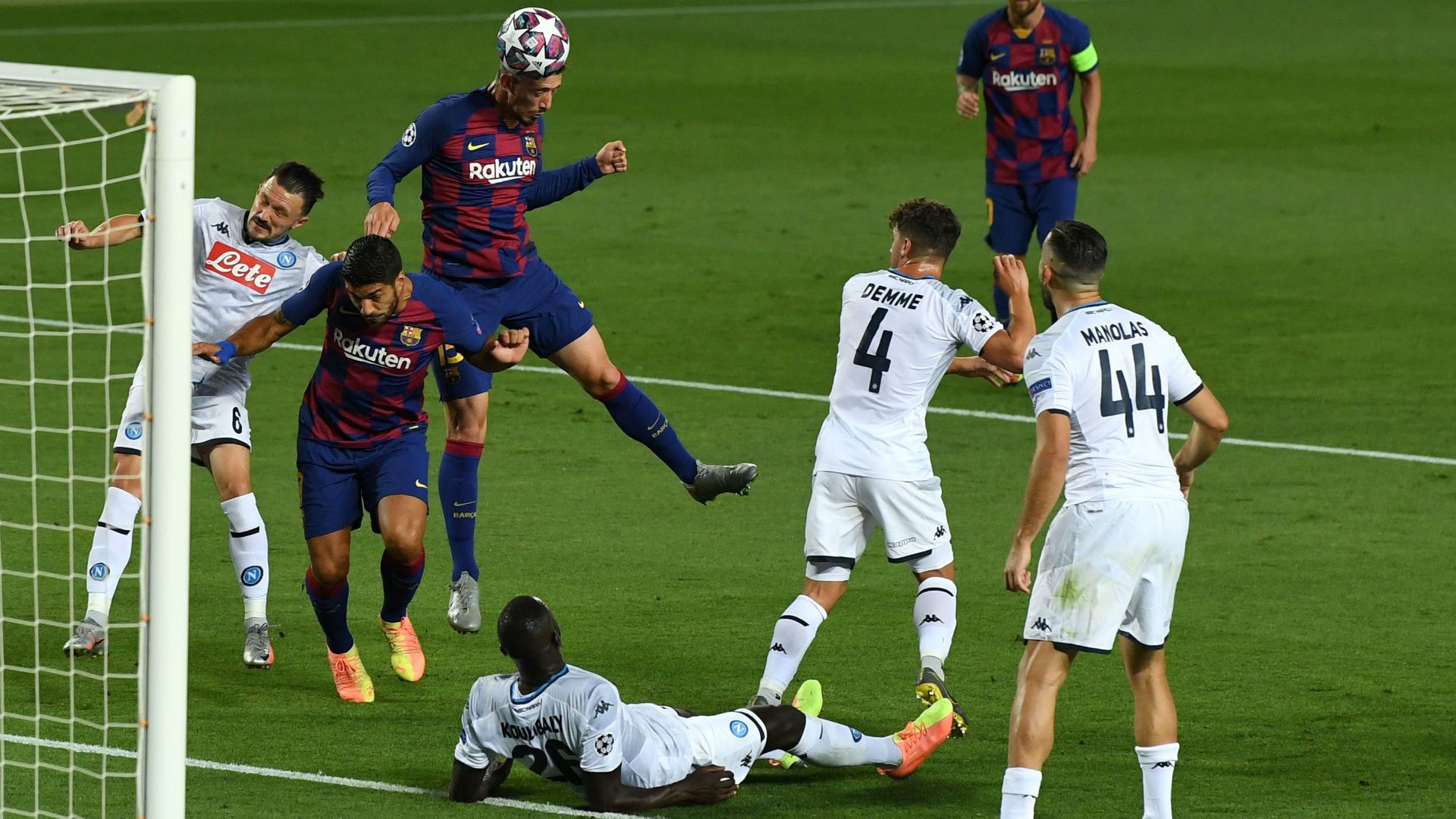 Lenglet Barcellona Napoli Champions League
