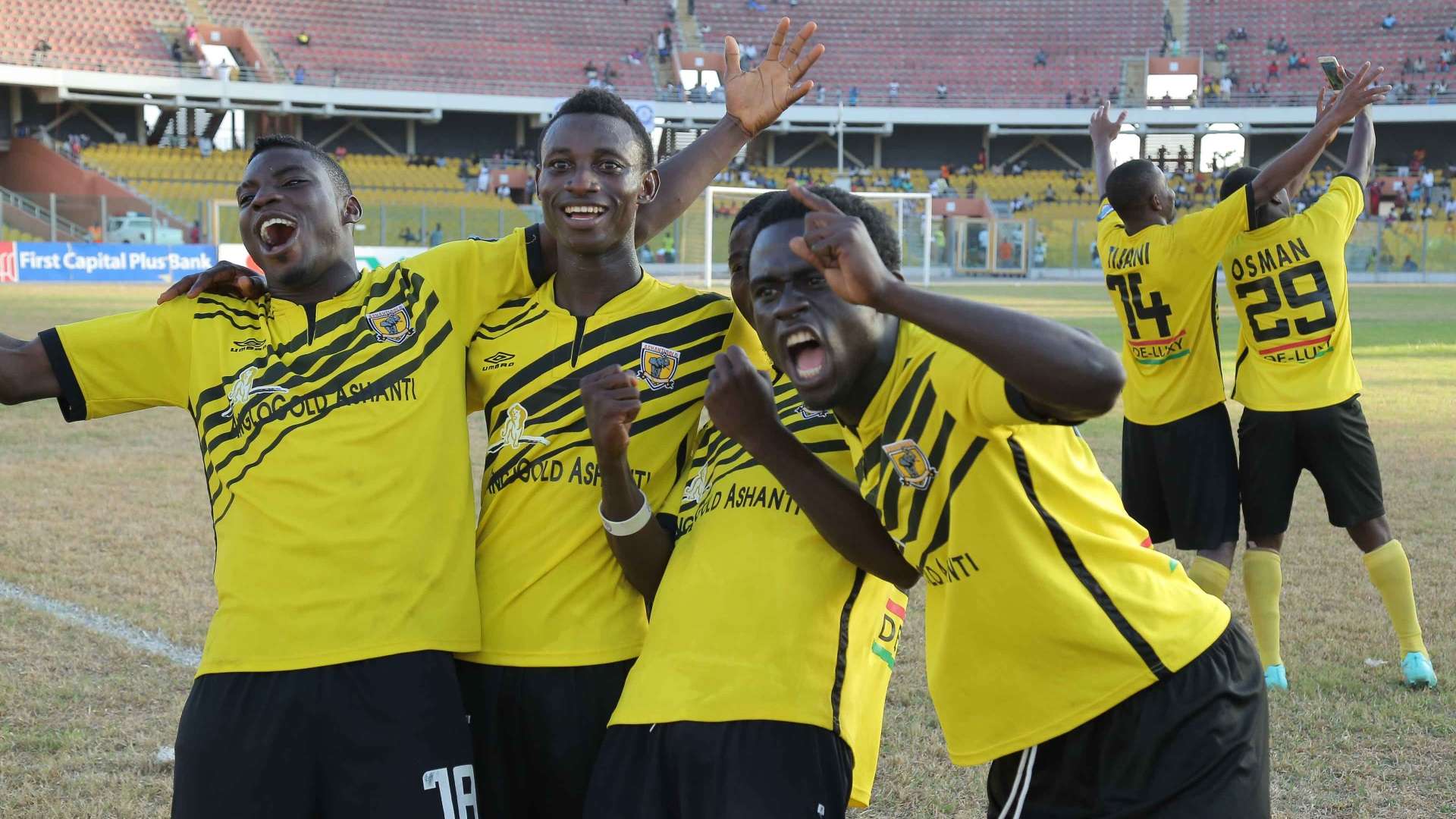 Ashanti Gold celebrate