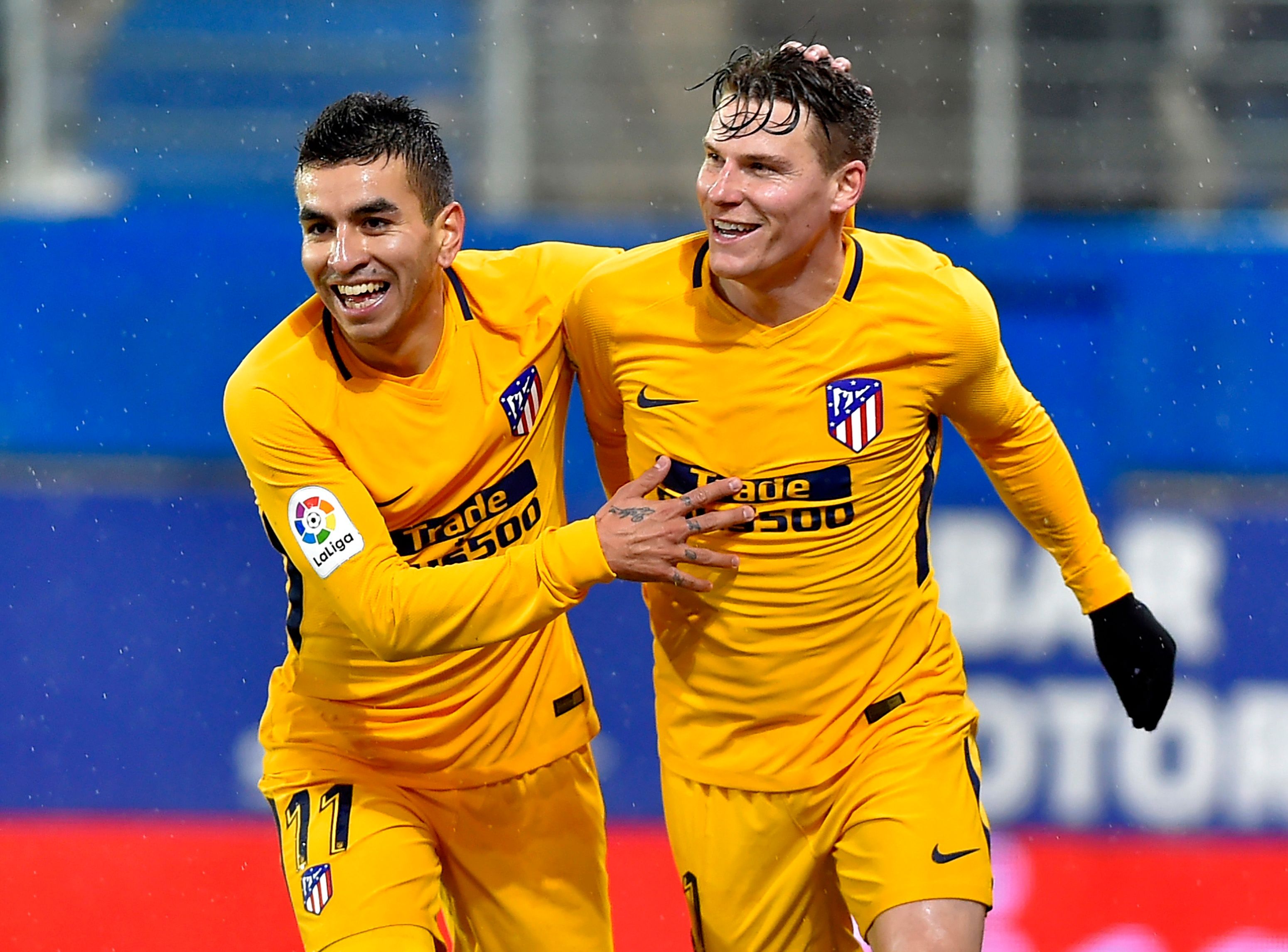 Angel Correa Kevin Gameiro Eibar Atletico Madrid 01/13/18
