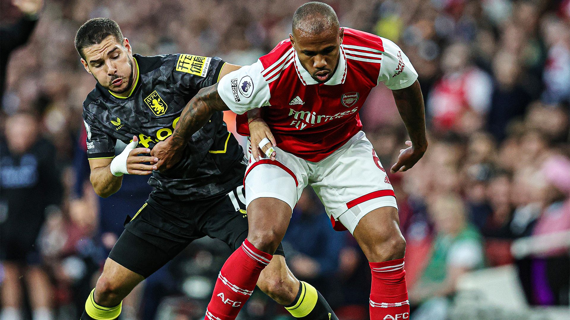 Gabriel Magalhaes Arsenal Aston Villa 2022-23