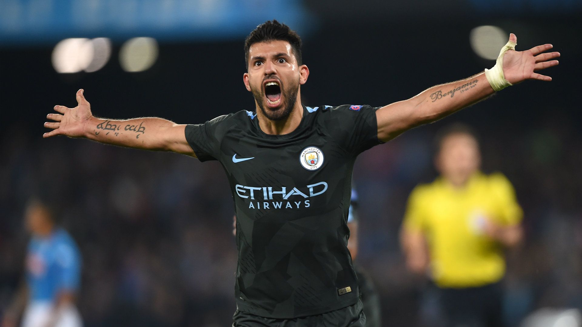 Sergio Aguero, Napoli v Man City