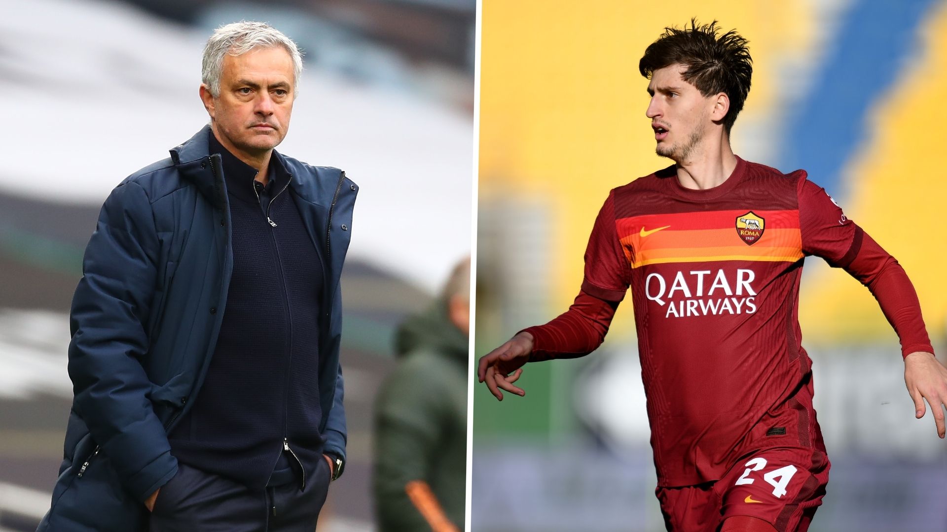 Marash Kumbulla Roma Jose Mourinho GFX