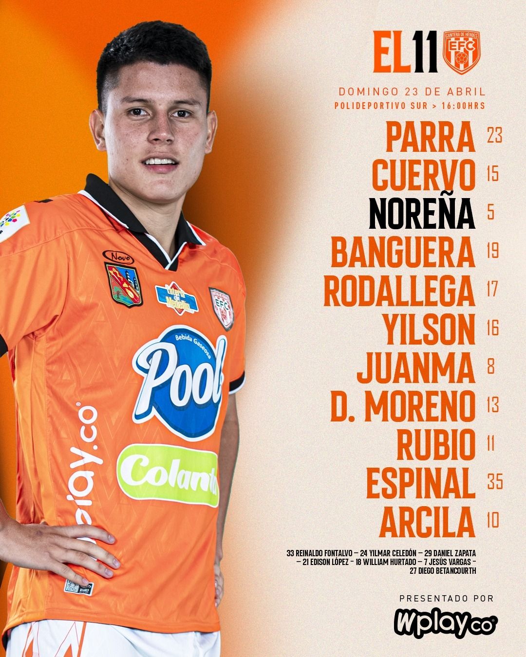 Nómina Envigado Atlético NacionalLiga BetPlay 2023 I.