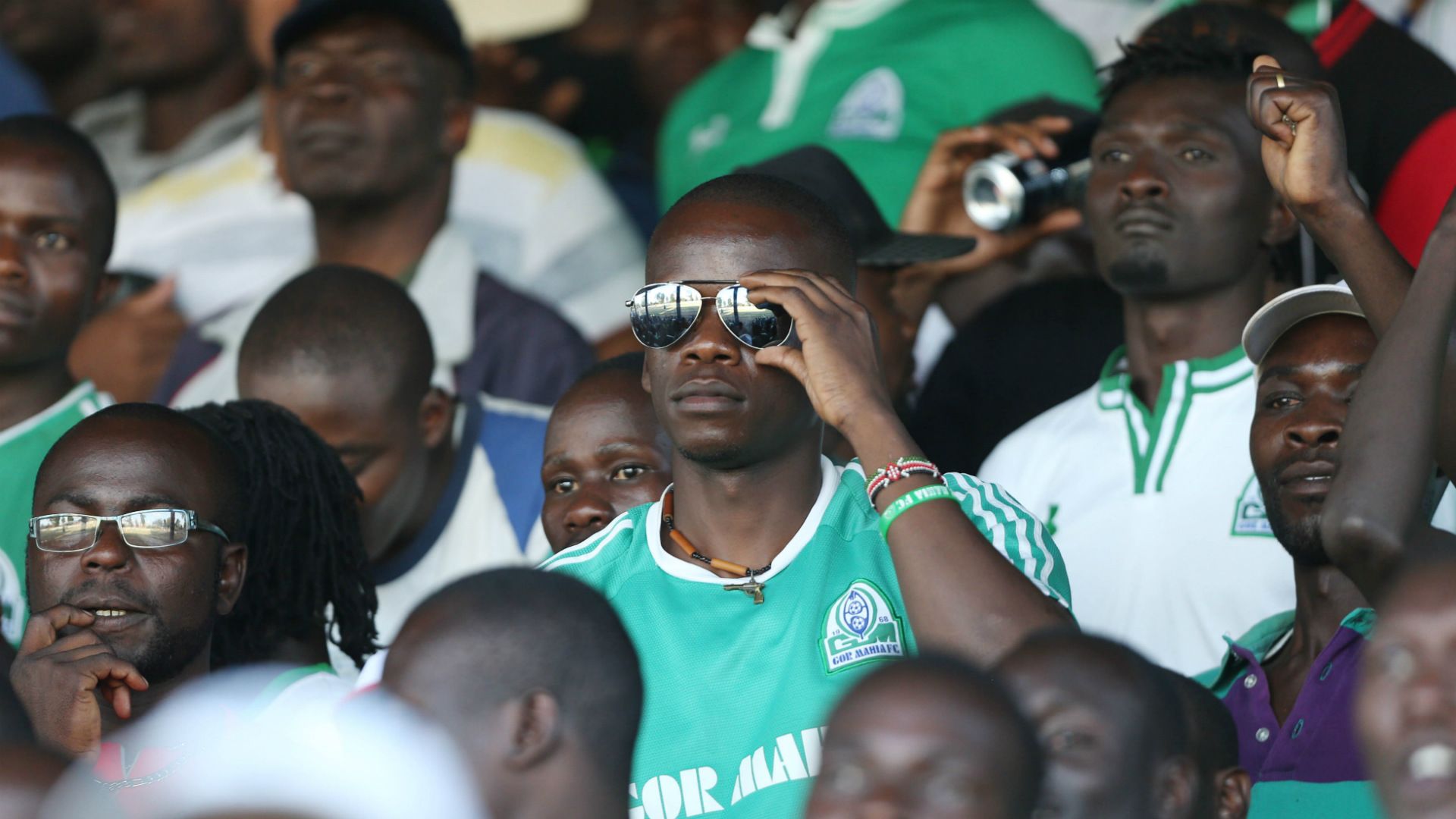 Gor Mahia fans at Thika Stadium.