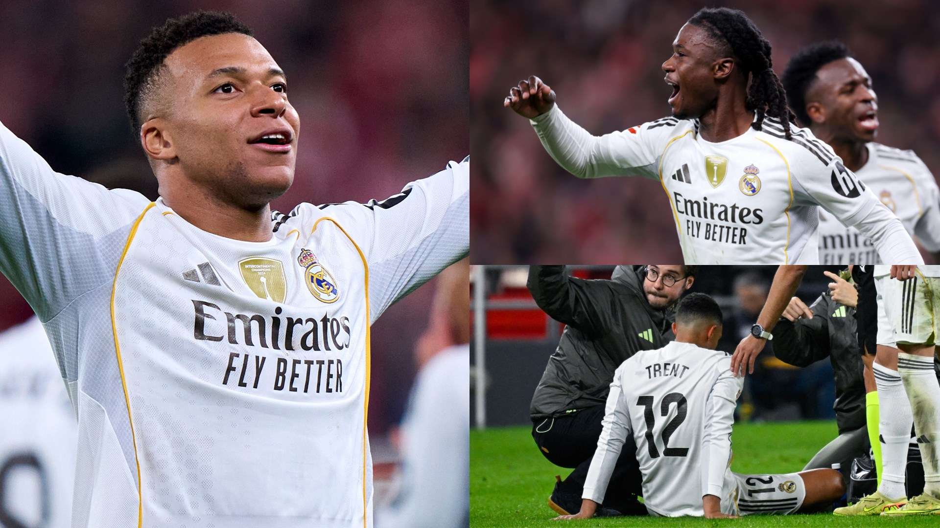 Kylian Mbappe Eduardo Camavinga Trent Alexander-Arnold Real Madrid 2025