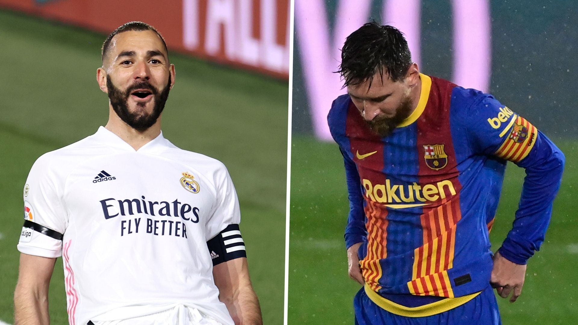 Karim Benzema Lionel Messi Real Madrid Barcelona GFX