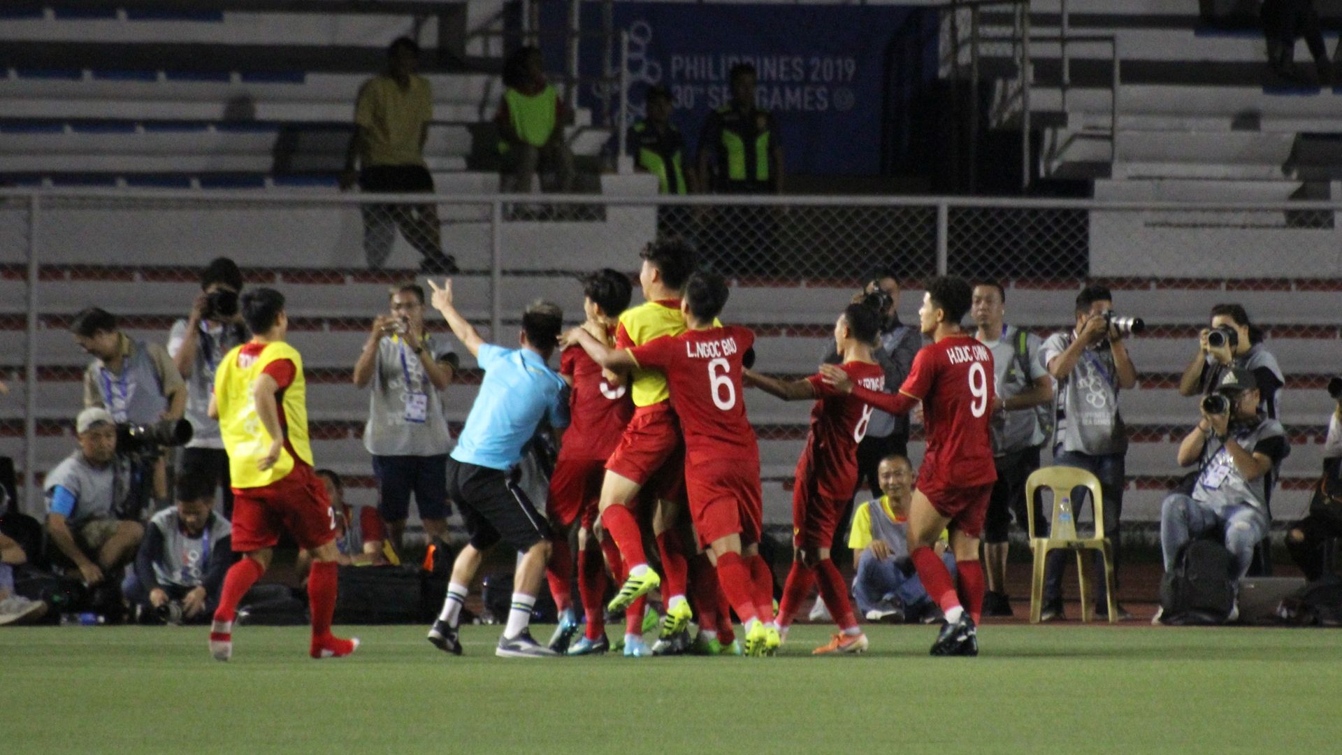 Selebrasi Vietnam vs Indonesia SEA Games 2019