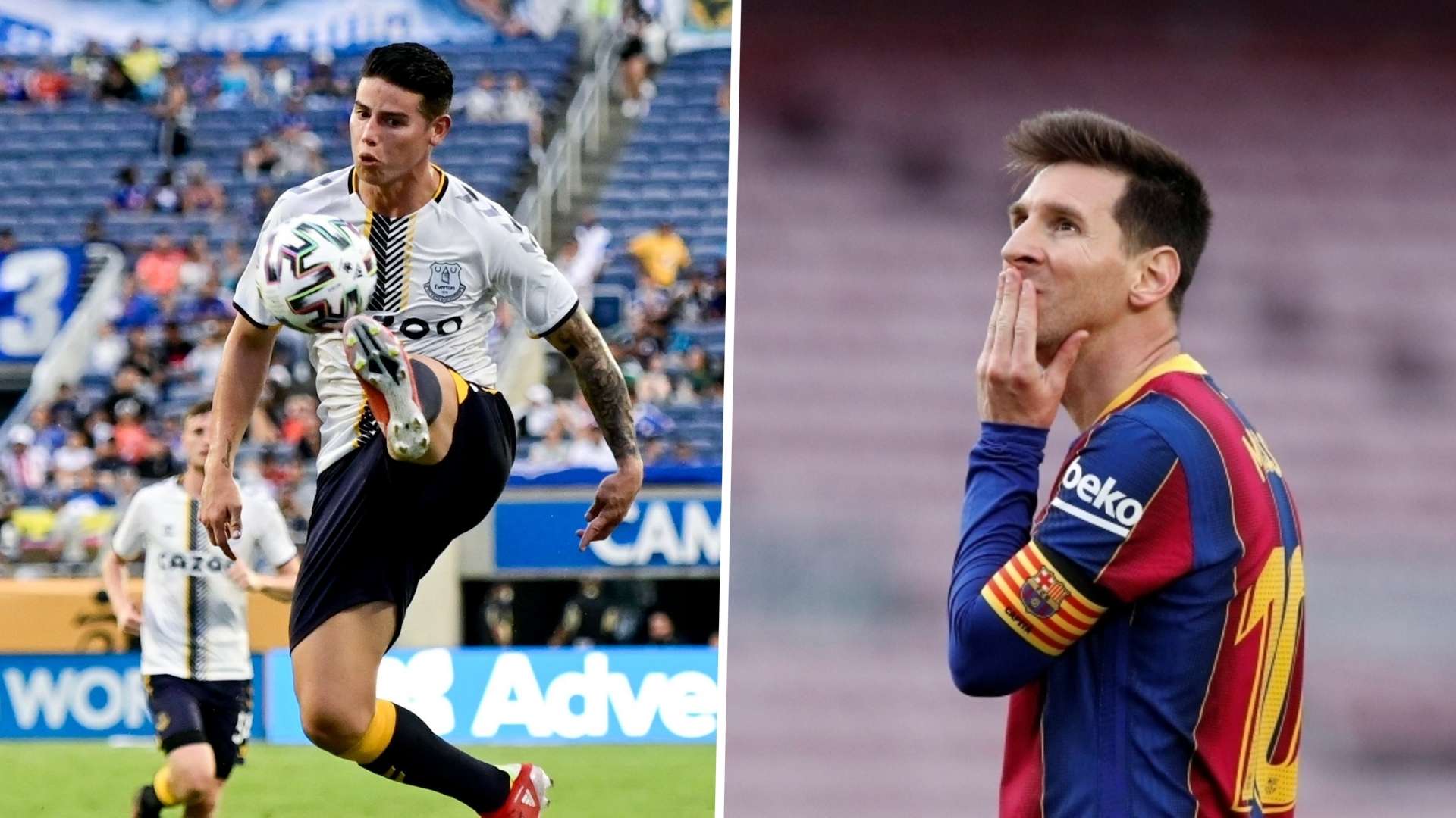 James Rodríguez Lio Messi 2021