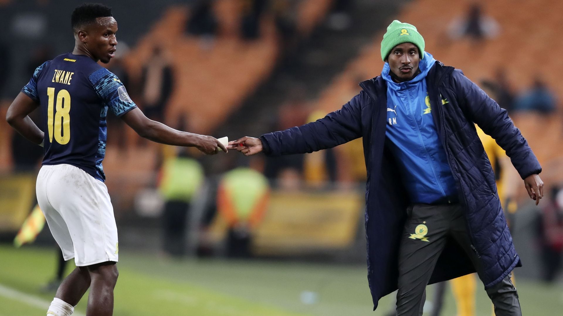 Themba Zwane and Rhulani Mokwena, Mamelodi Sundowns