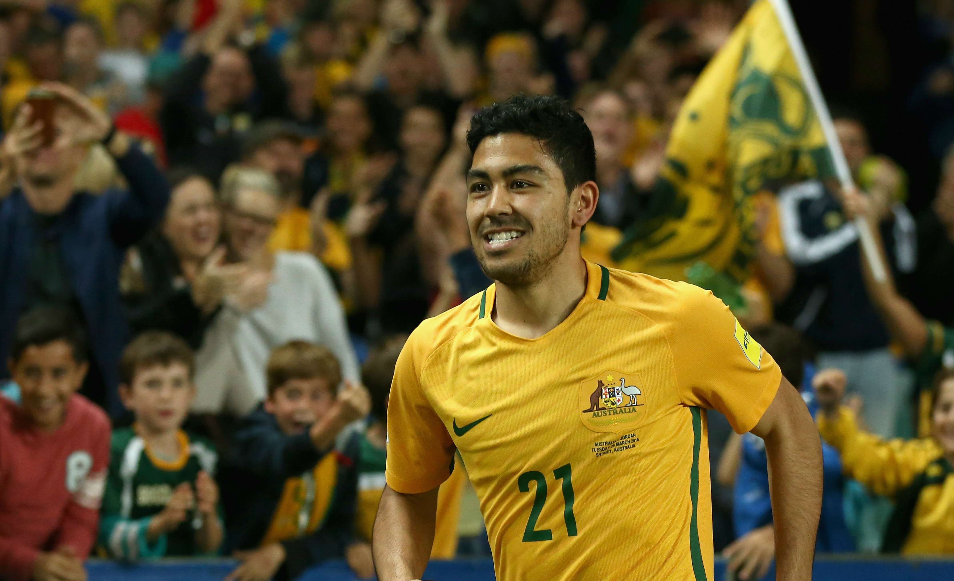 Massimo Luongo Australia v Jordan World Cup qualifying 29032016