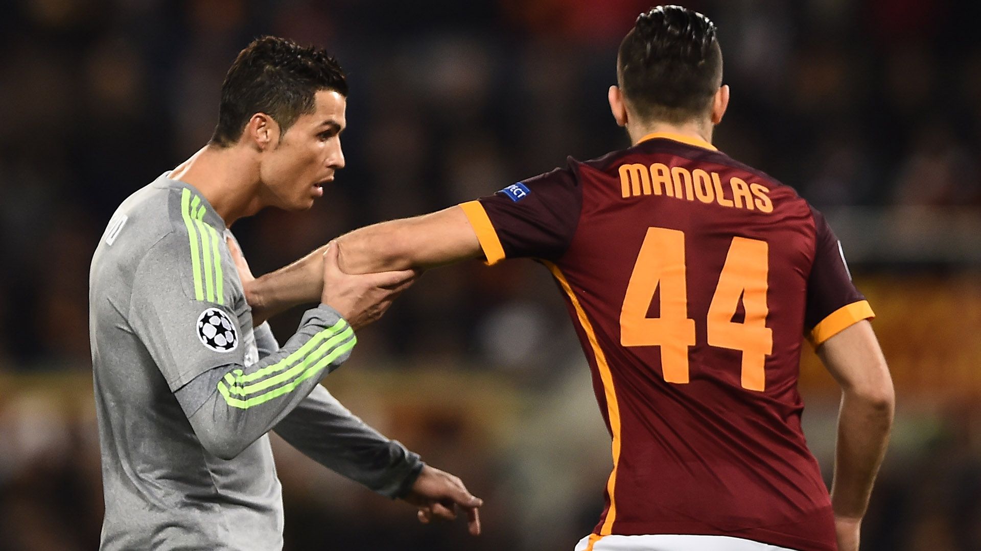 Manolas Cristiano Ronaldo Roma Real Madrid Champions League