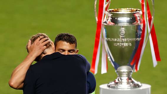 Thomas Tuchel Thiago Silva PSG