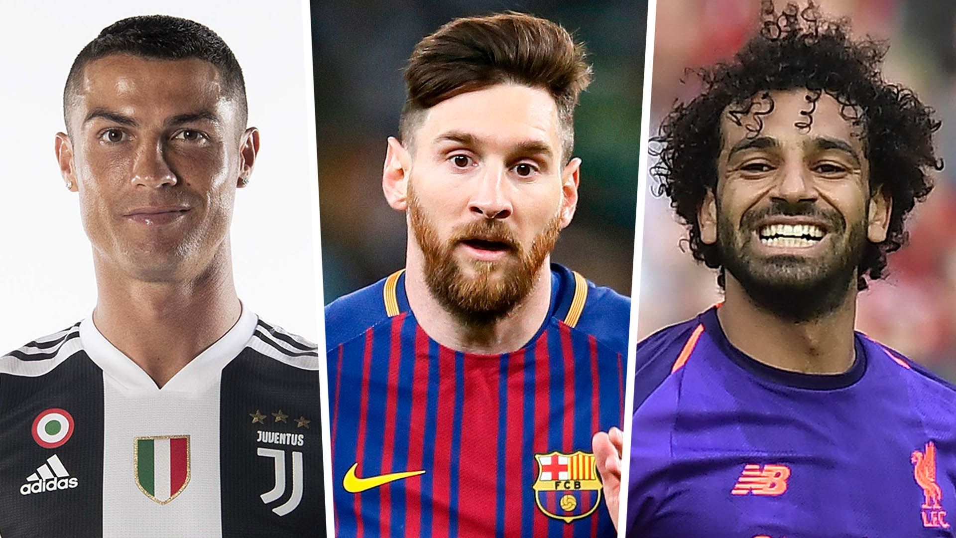 Cristiano Ronaldo Lionel Messi Mohamed Salah