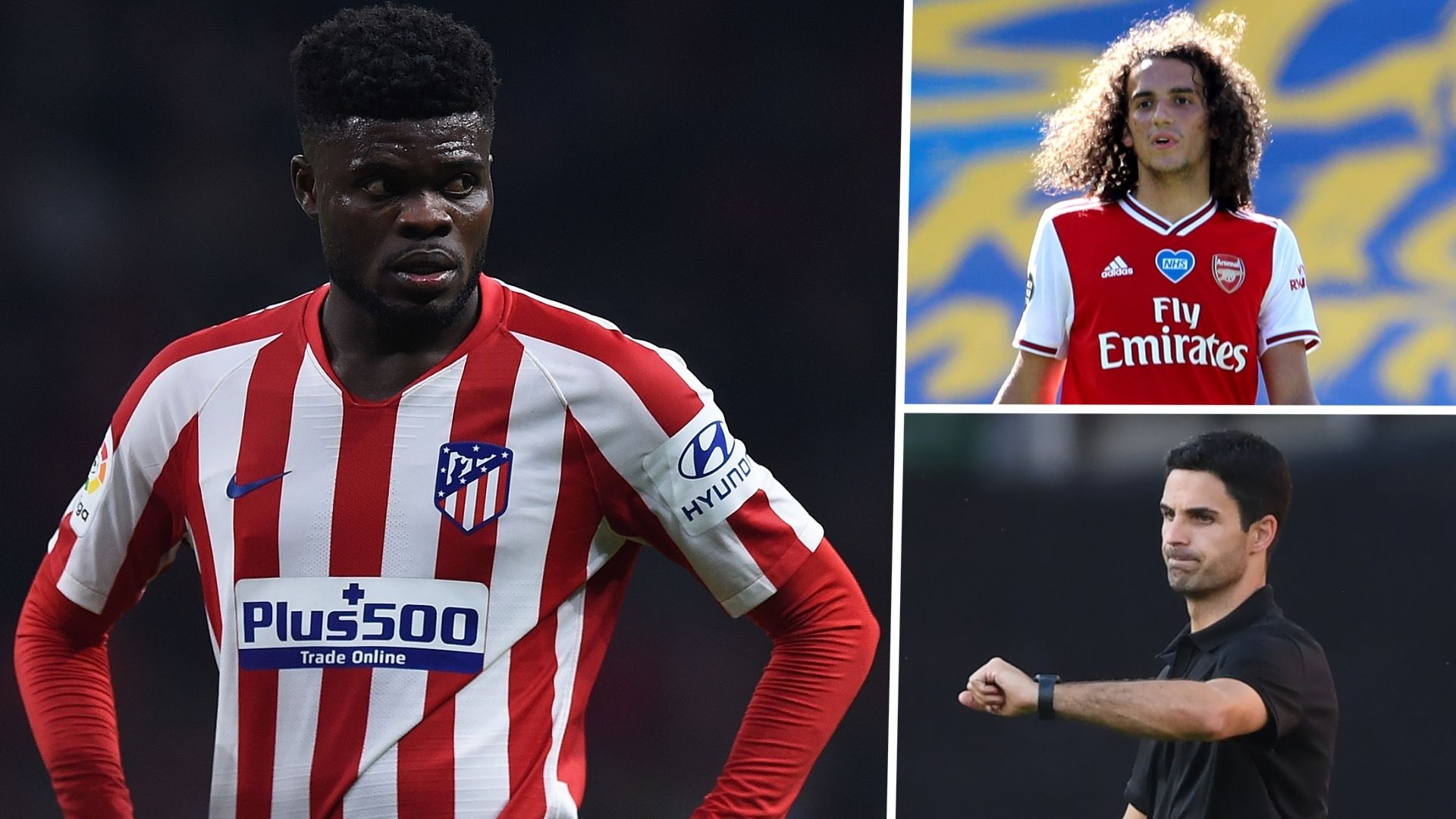 Thomas Partey Mikel Arteta Matteo Guendouzi Atletico Madrid Arsenal GFX