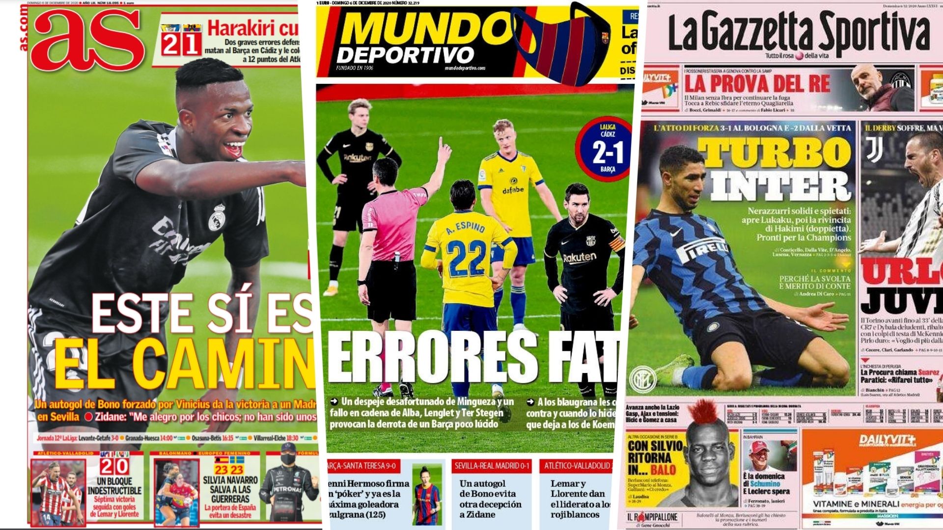 6 Dec newspapers