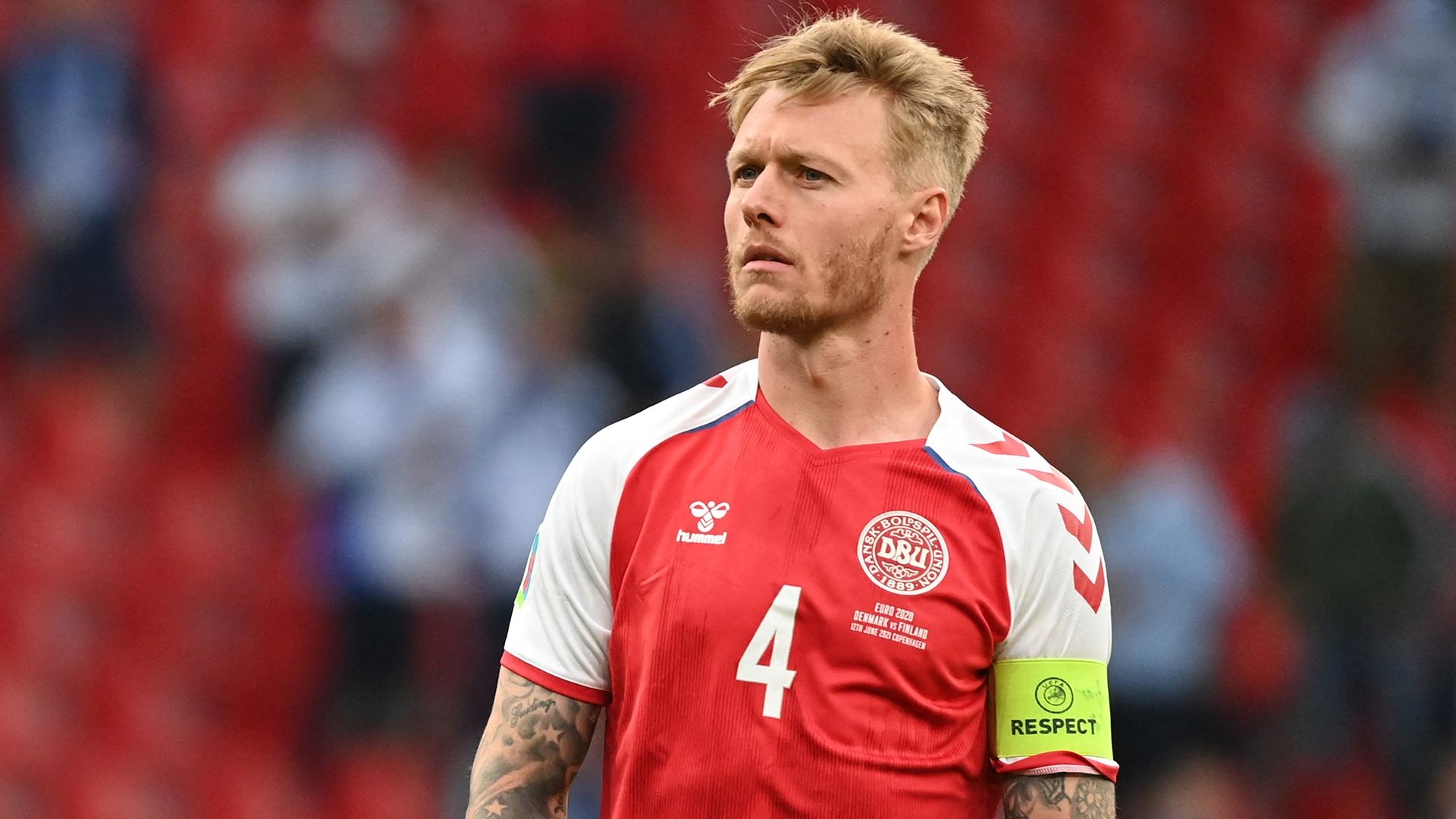 Simon Kjaer Denmark Finland Euro 2020