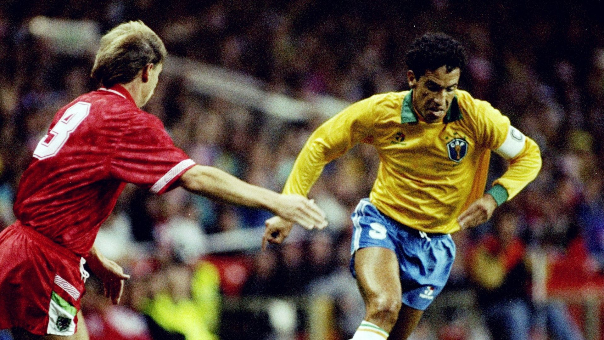 Careca, amistoso Brasil x País de Gales em 1991