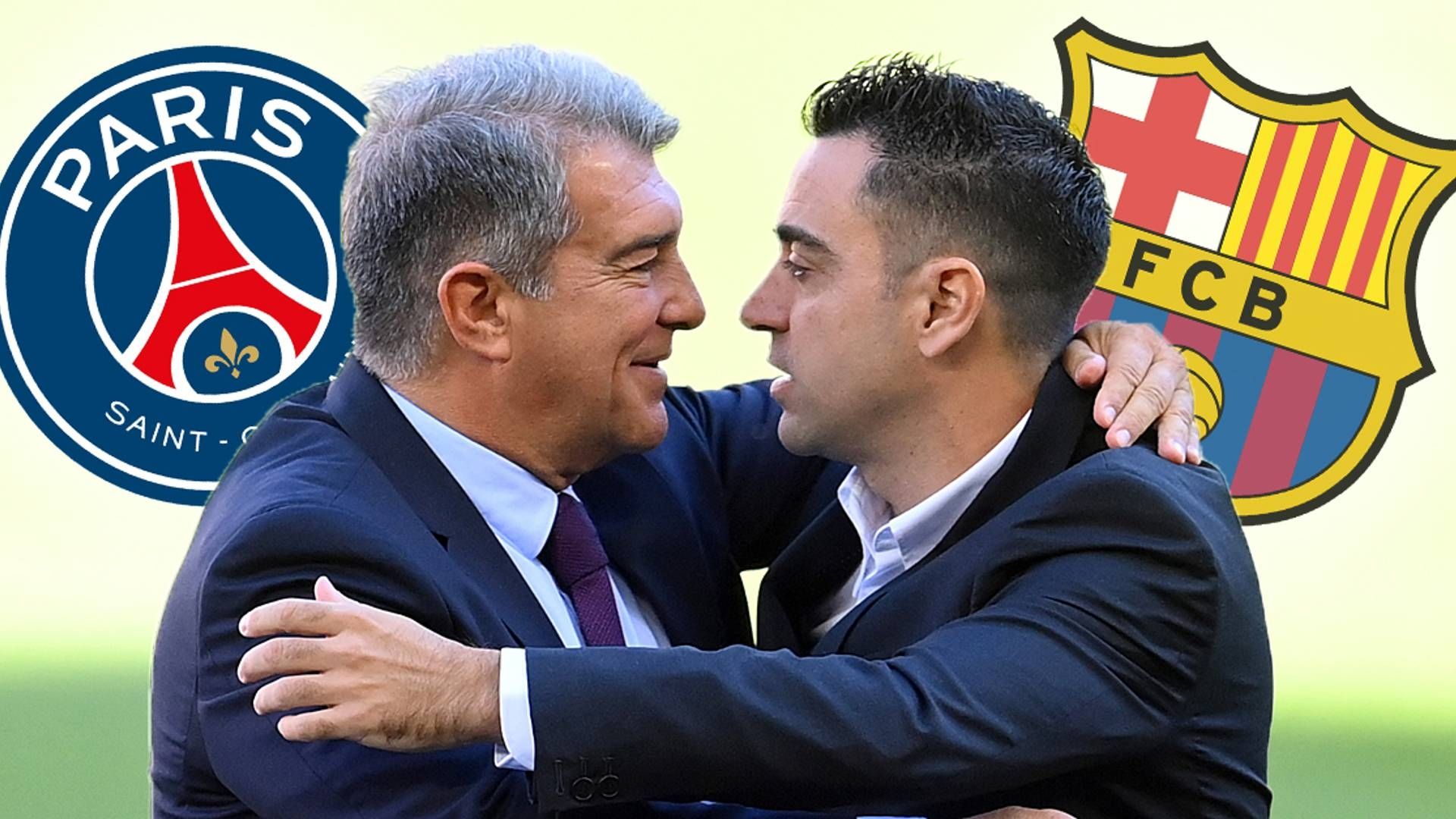 Joan Laporta Xavi PSG Barcelona GFX