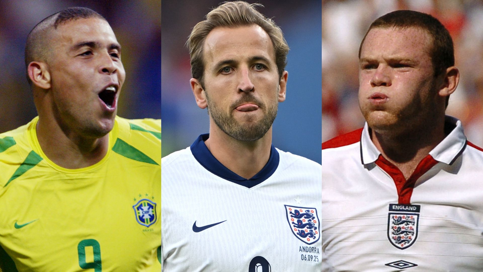 Harry Kane Wayne Rooney Ronaldo