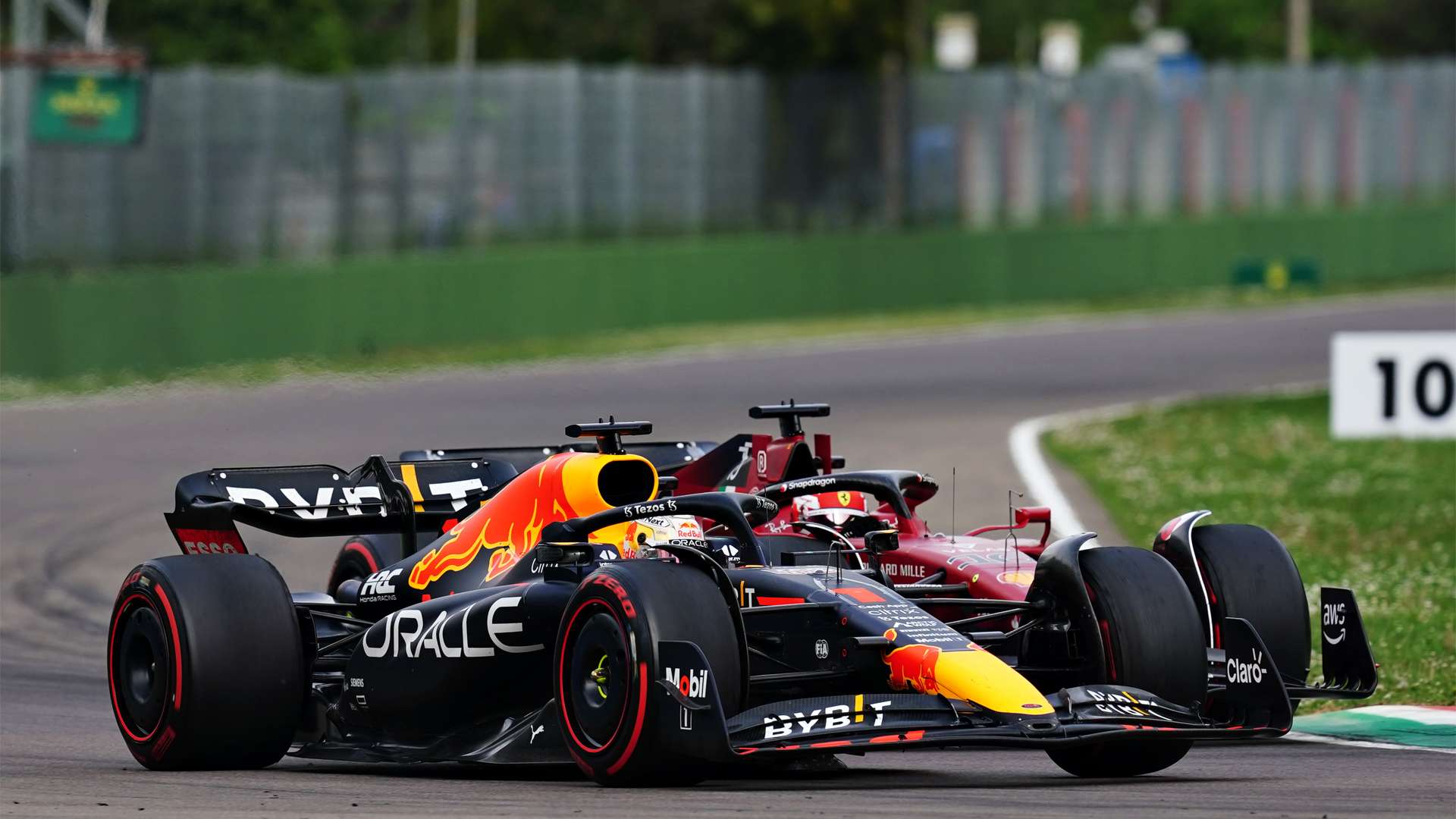 Formel 1 Verstappen Max Charles Leclerc Imola Großer Preis von Italien