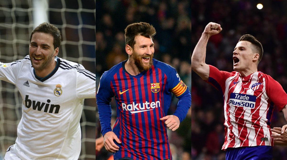 Collage Messi Higuain Gameiro