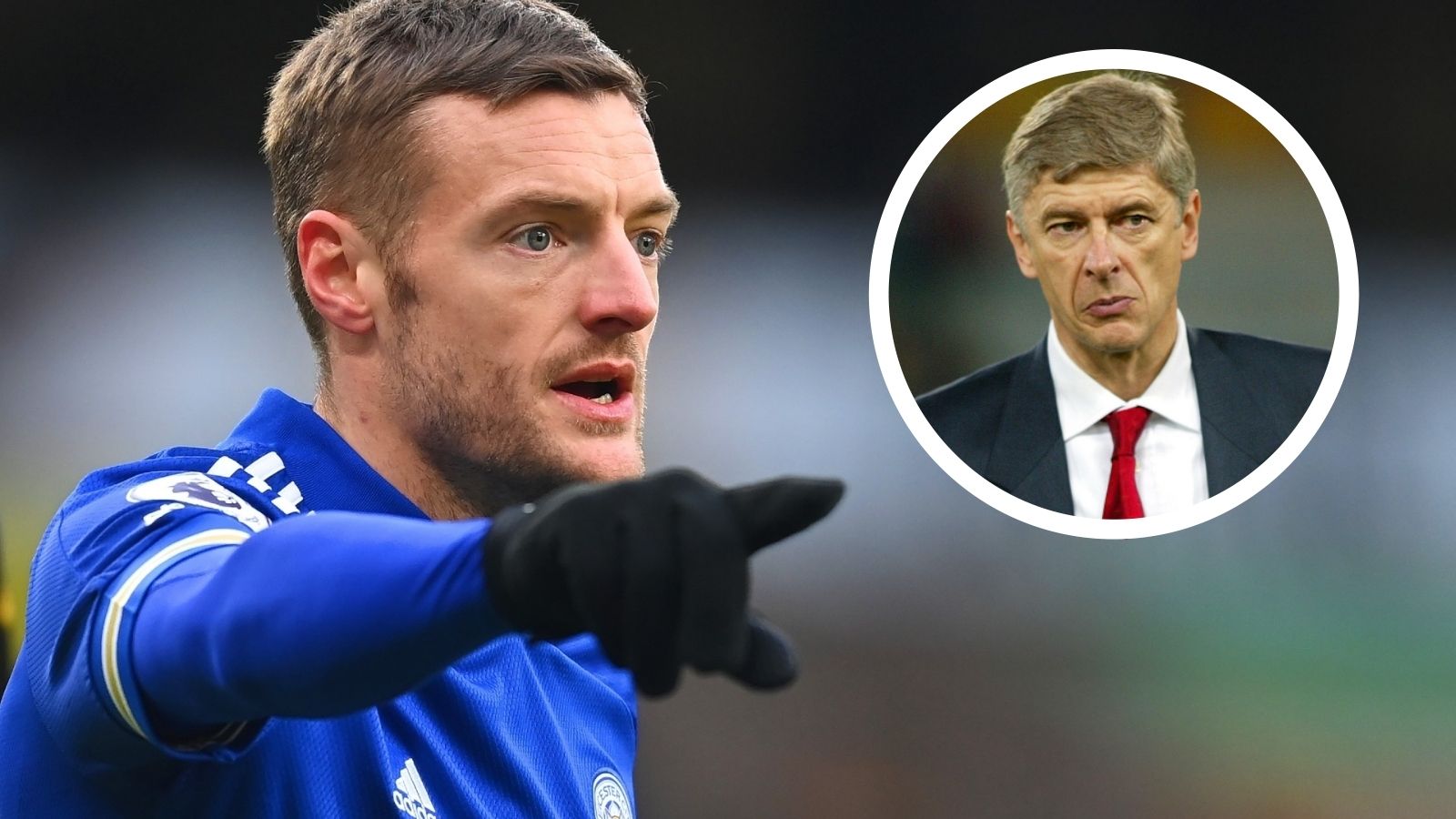 Jamei Vardy & Arsene Wenger