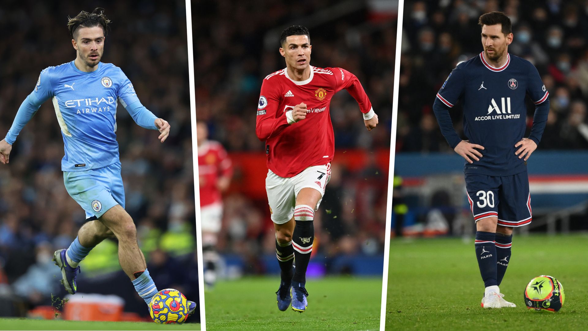 Messi Ronaldo Grealish