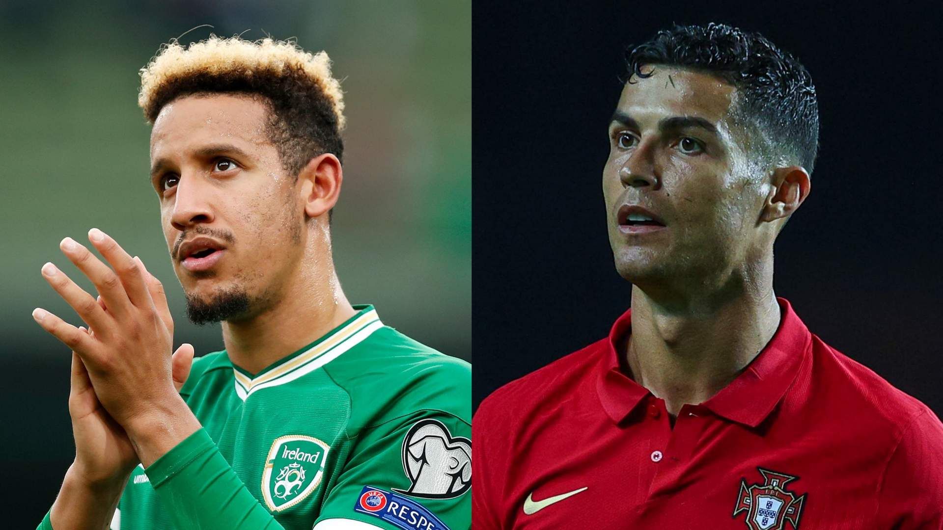 Callum Robinson Ireland Cristiano Ronaldo Portugal
