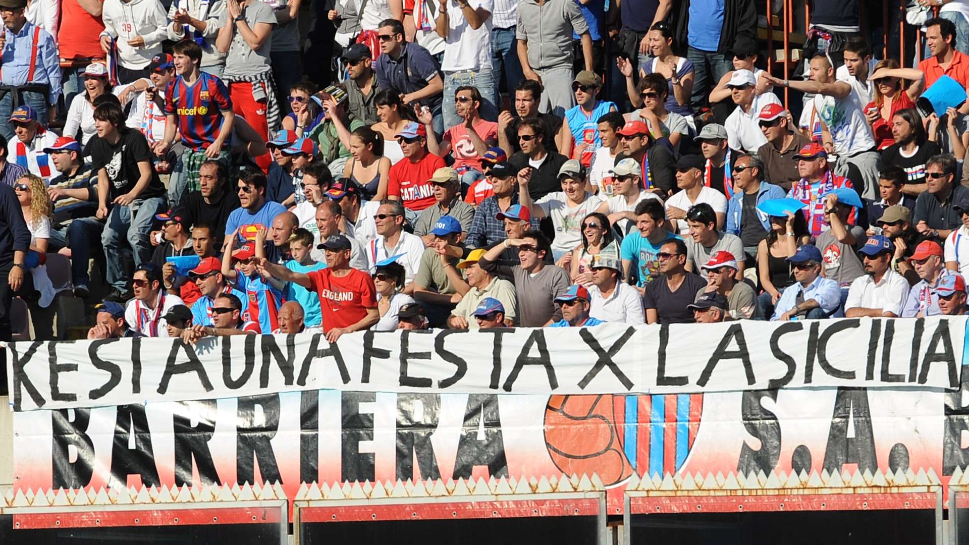Catania fans Massimino Catania Palermo 2011