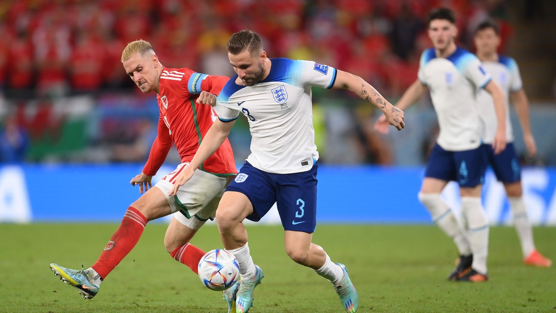 Luke Shaw England Wales 2022