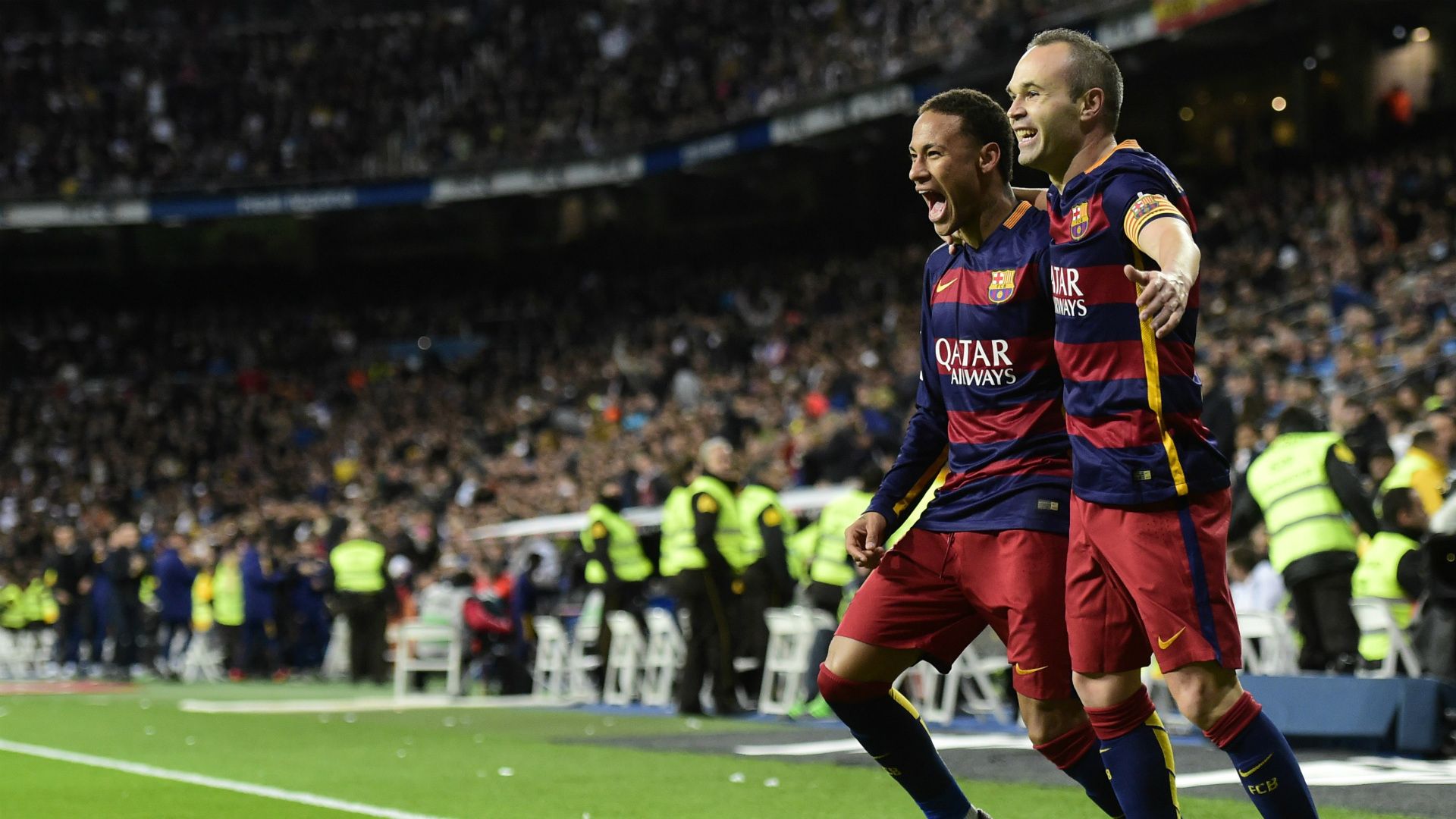 Neymar Andrés Iniesta Real Madrid Barcelona La Liga