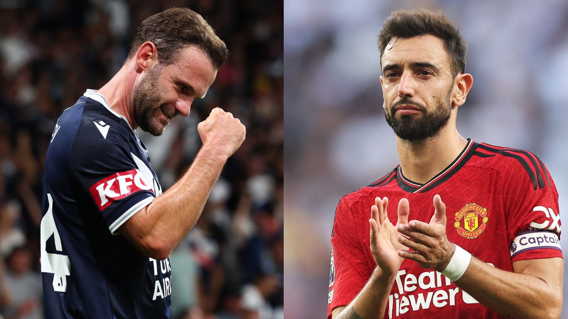 Bruno Fernandes and Harry Maguire celebrate after seeing ex-Man Utd ...