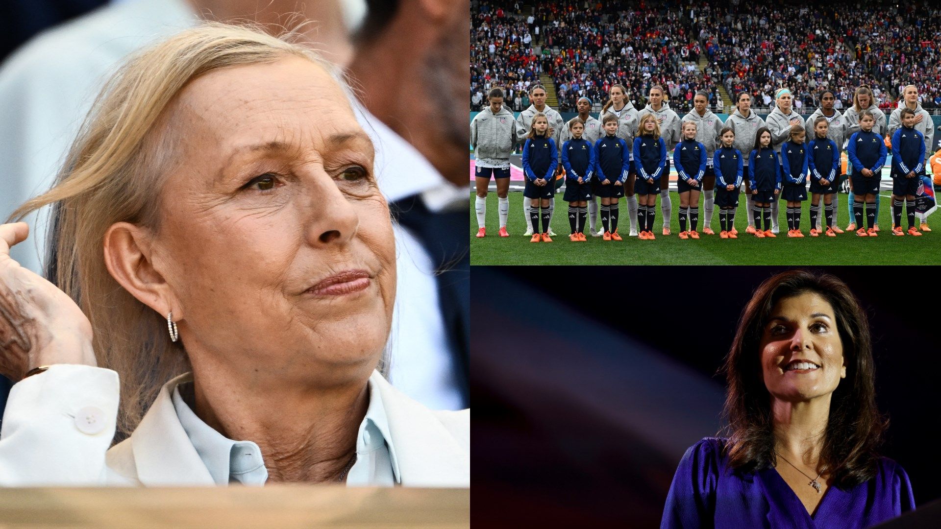 Martina Navratilova Nikki Haley USWNT