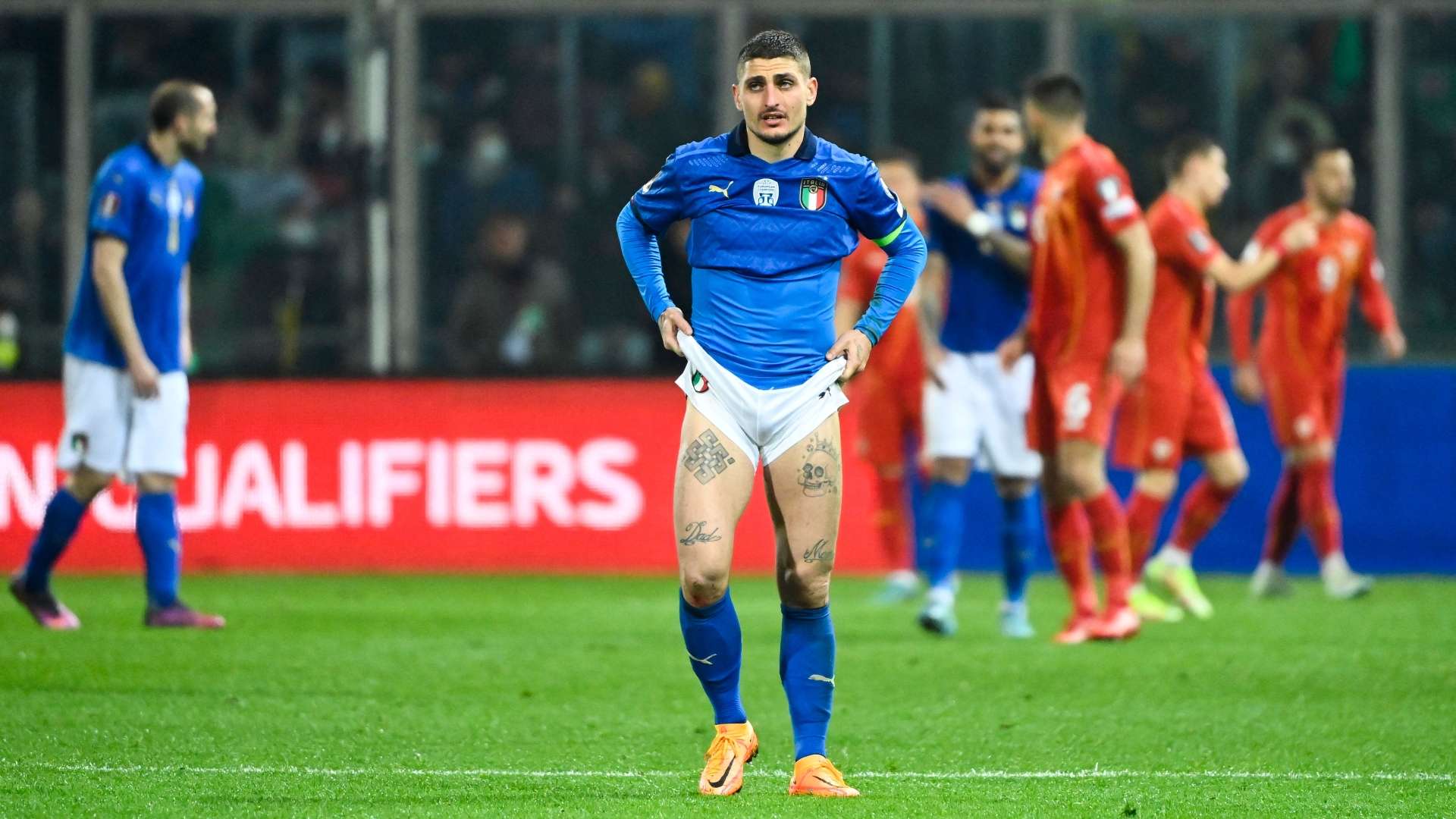 Marco Verratti Italy sad