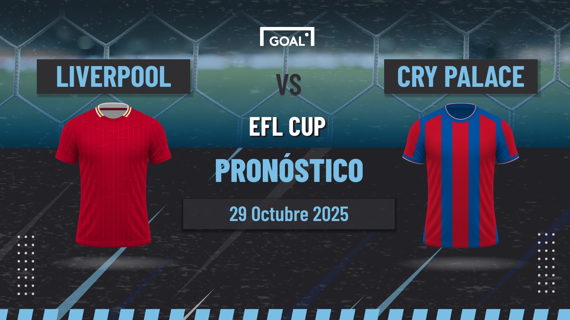 Liverpool vs Crystal Palace Pronóstico y Apuestas EFL Cup | 29/10/25