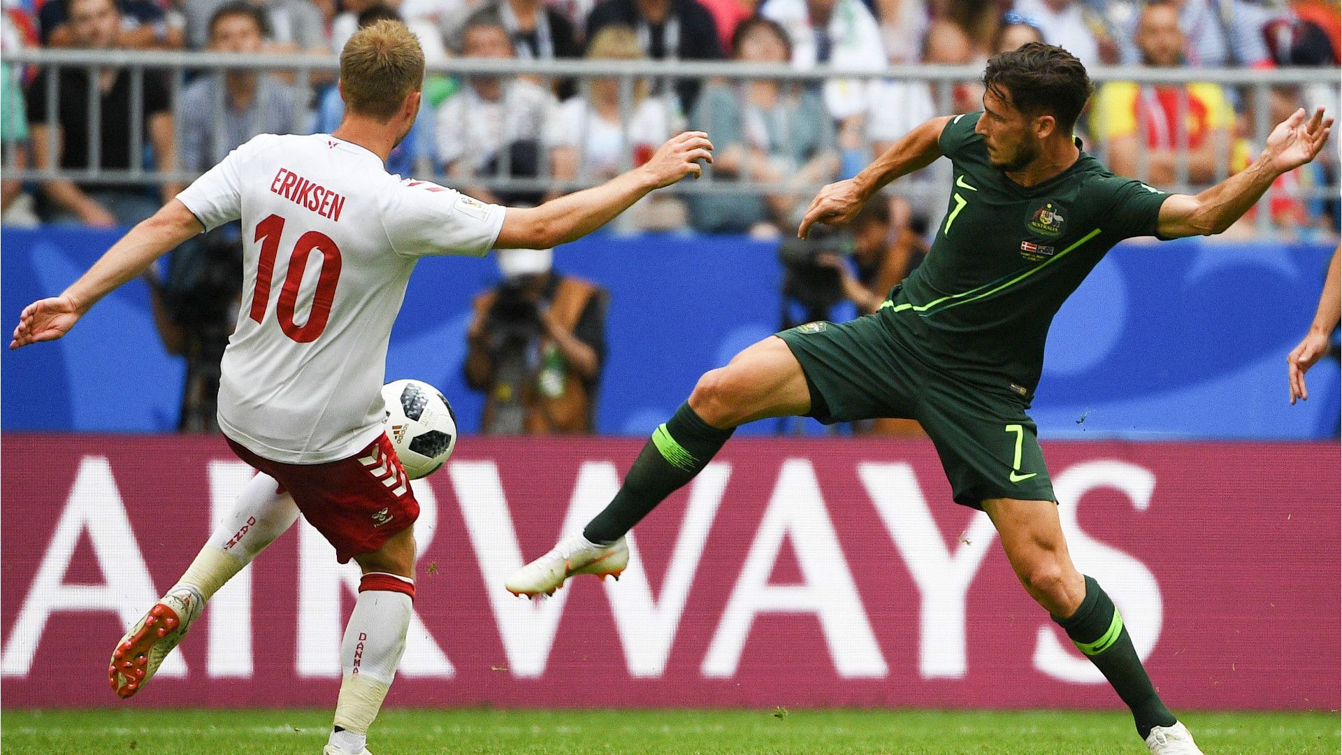 Christian Eriksen Denmark Australia WC 2018