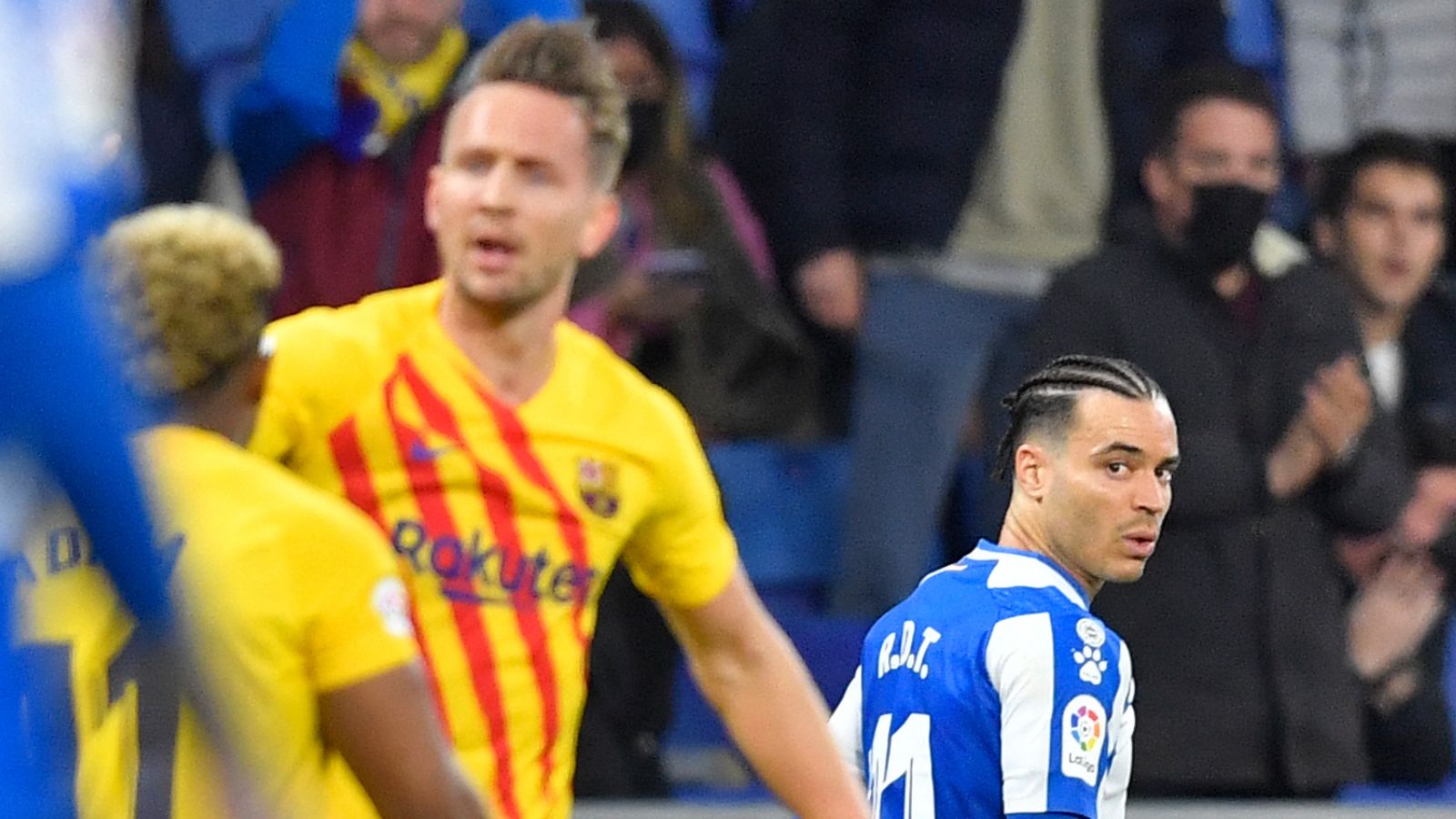 Luuk de Jong Raul de Tomas Barcelona Espanyol