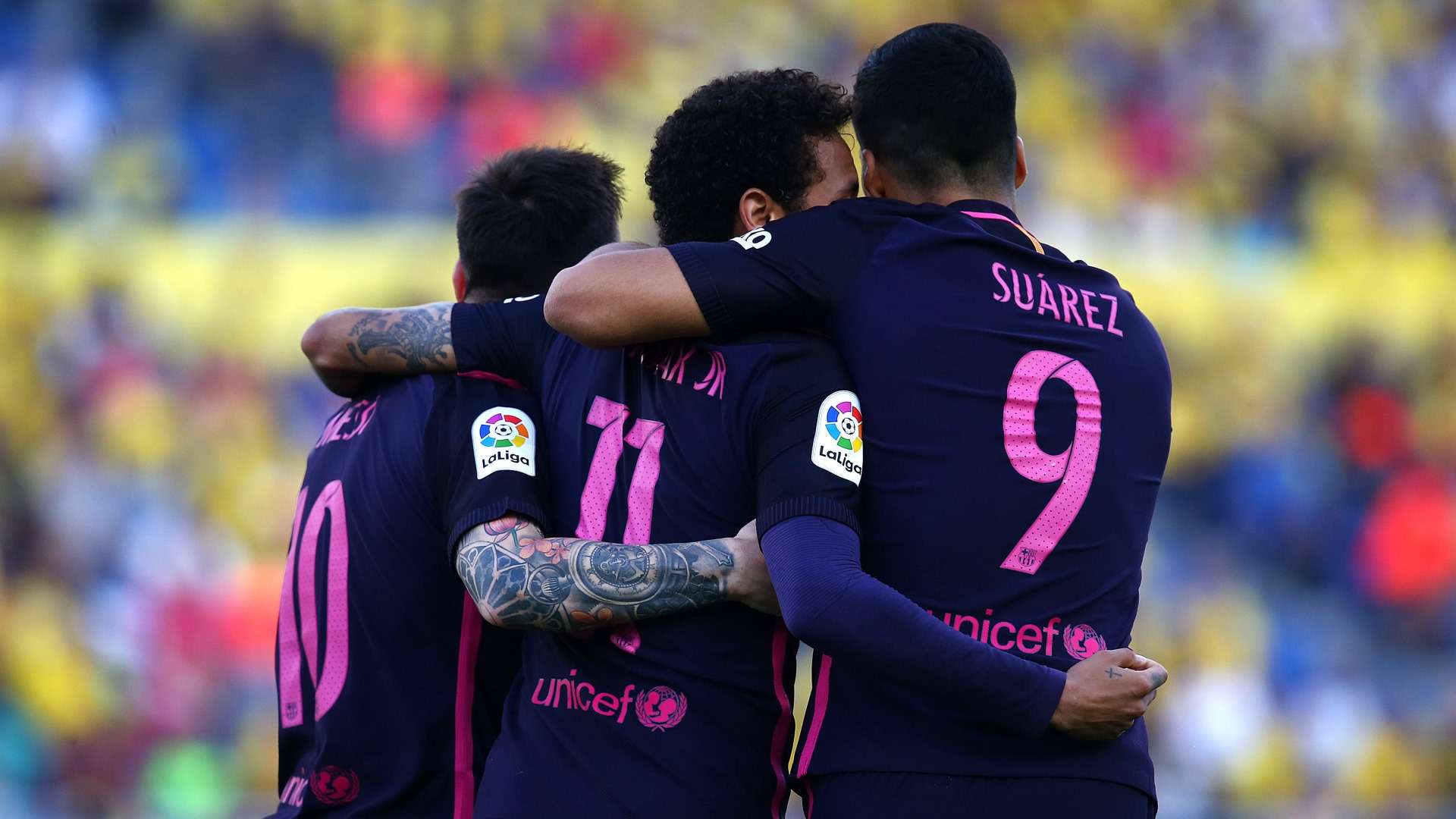 Lionel Messi Neymar Luis Suarez MSN Las Palmas Barcelona LaLiga 14052017