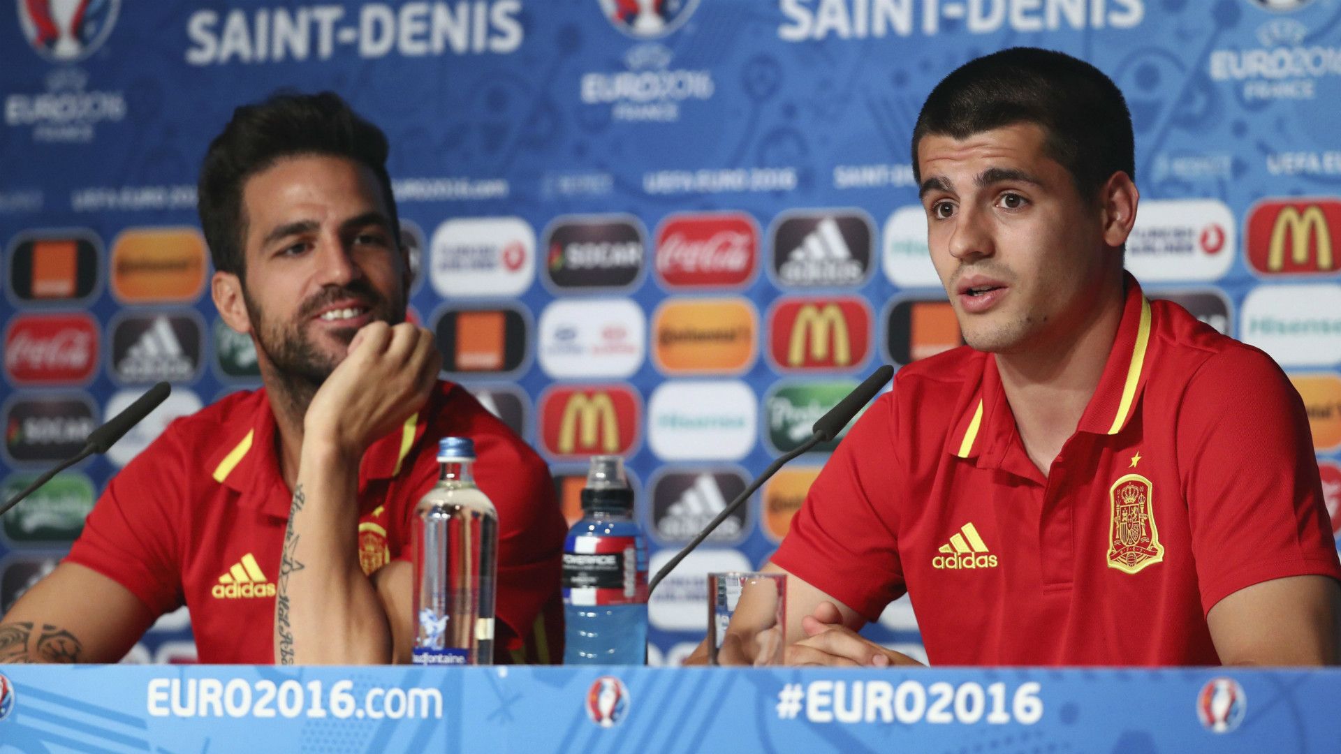 Cesc Fabregas Alvaro Morata Spain