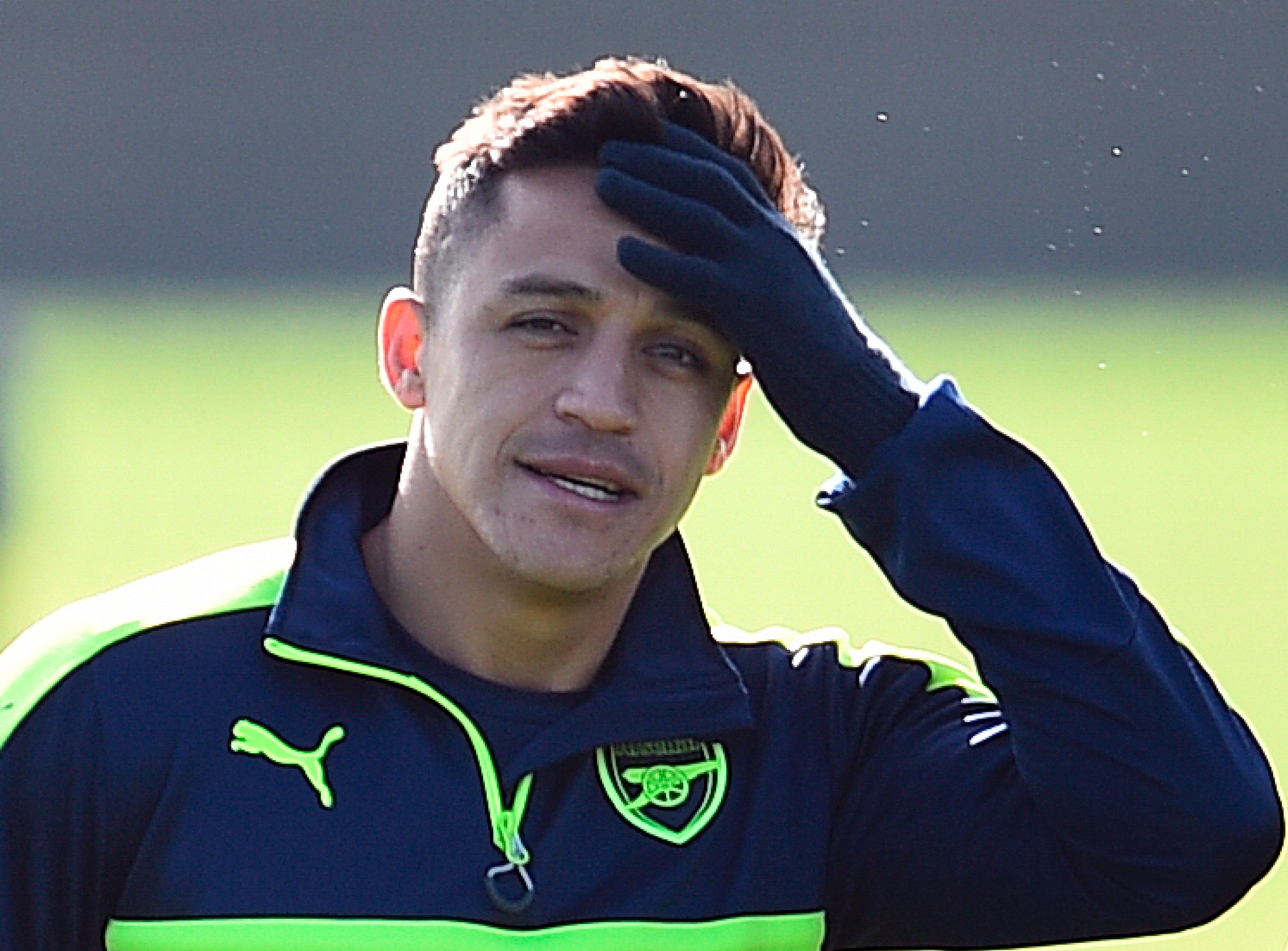 Alexis Sanchez Arsenal Training